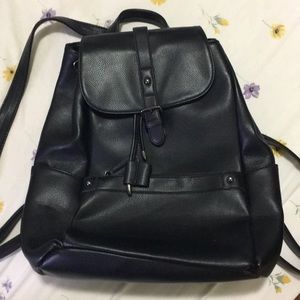 Leather book bag